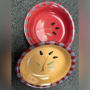 SIGNATURE HOUSEWARES Olivia - Set of 2 Shallow Dip Bowls Plates
#1031248